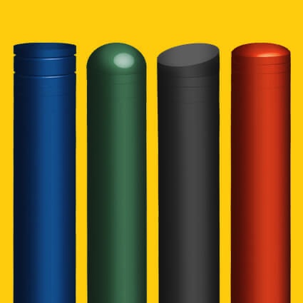 Four power bollard top options